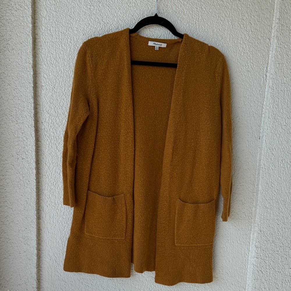 Madewell Women's Brown Open Front Cardigan